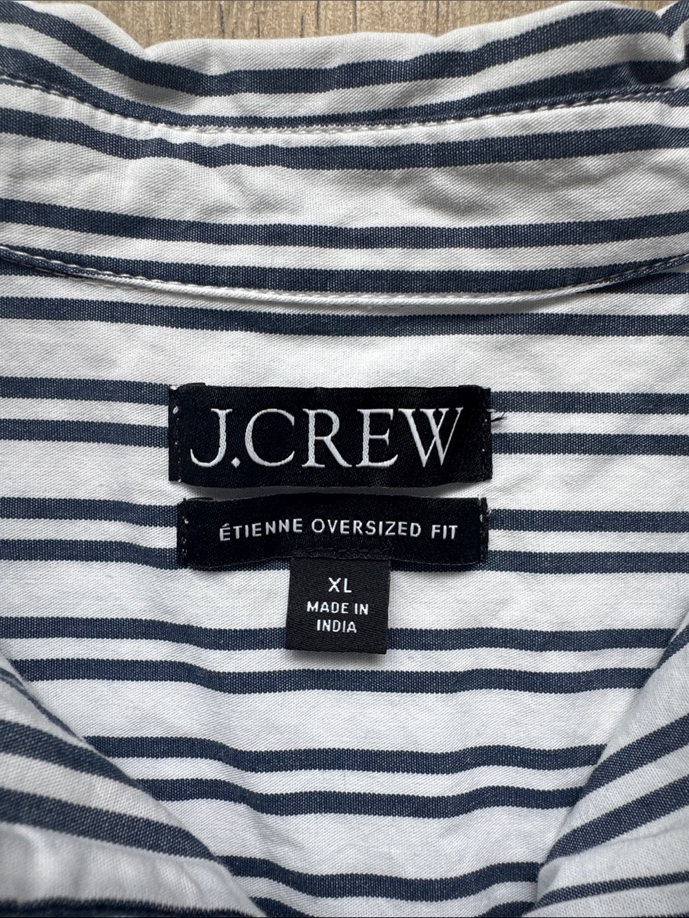 J. Crew Etienne Oversized Fit Shirt Women’s XL Long Sleeve Button Down Stripes - Picture 3 of 8